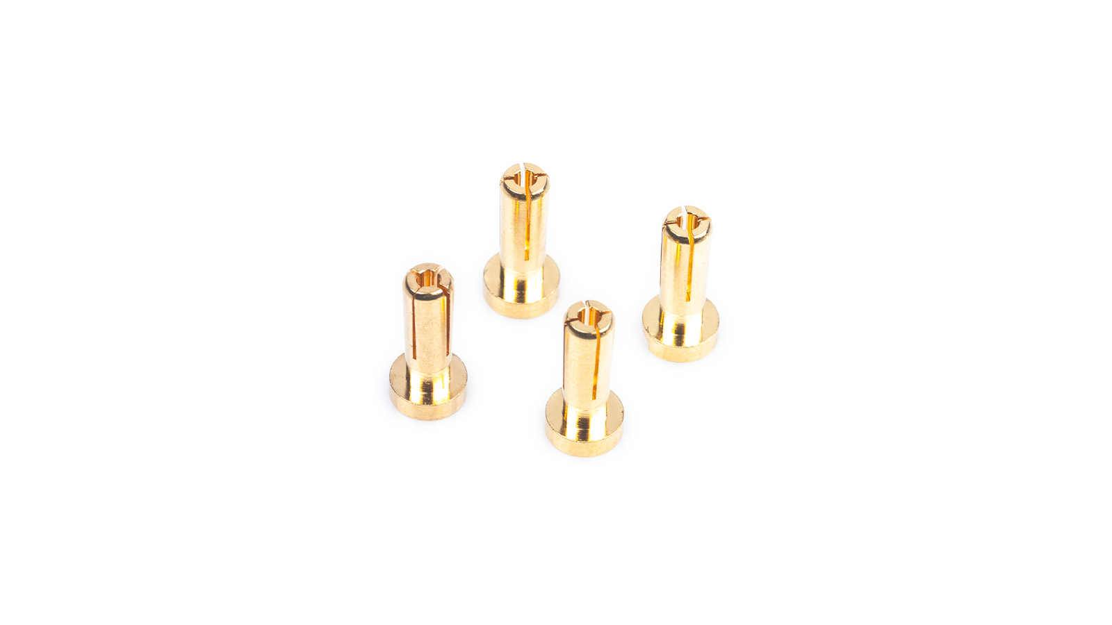 LRP WorksTeam 4mm Gold Steckverbinder 14mm lang (4 Stk.)
