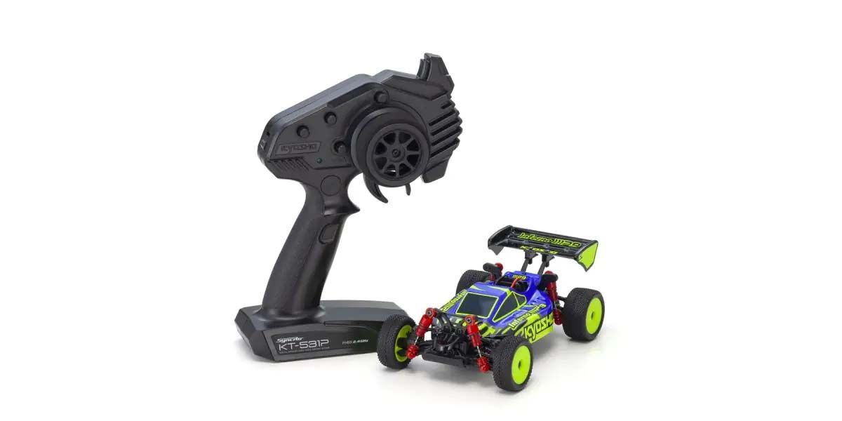 Kyosho Mini-Z MB010 Readyset 4WD Inferno MP9 TKI3 Blau-Gelb 32093BLY - Abbildung 3