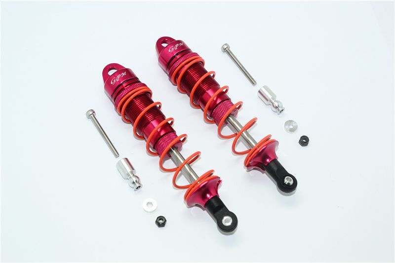 GPM Alu Dämpfer 110mm vorn rot ARRMA Kraton, Talion, Typhon (h), Senton (h), Outcast 6s MAK110FRORBEBK