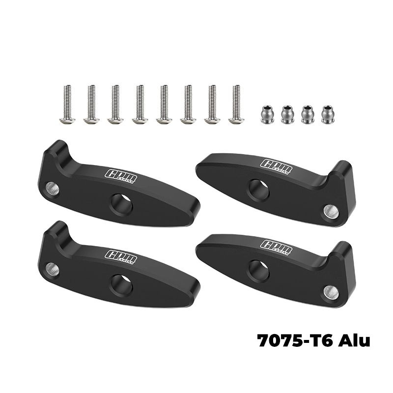 GPM Alu FLEX BLADES EXTENSIONS (DROOP FLEX MOD) AXIAL 1/30 SCX30 FORD BRONCO/JEEP WRANGLER/CH SCX30/2830BK