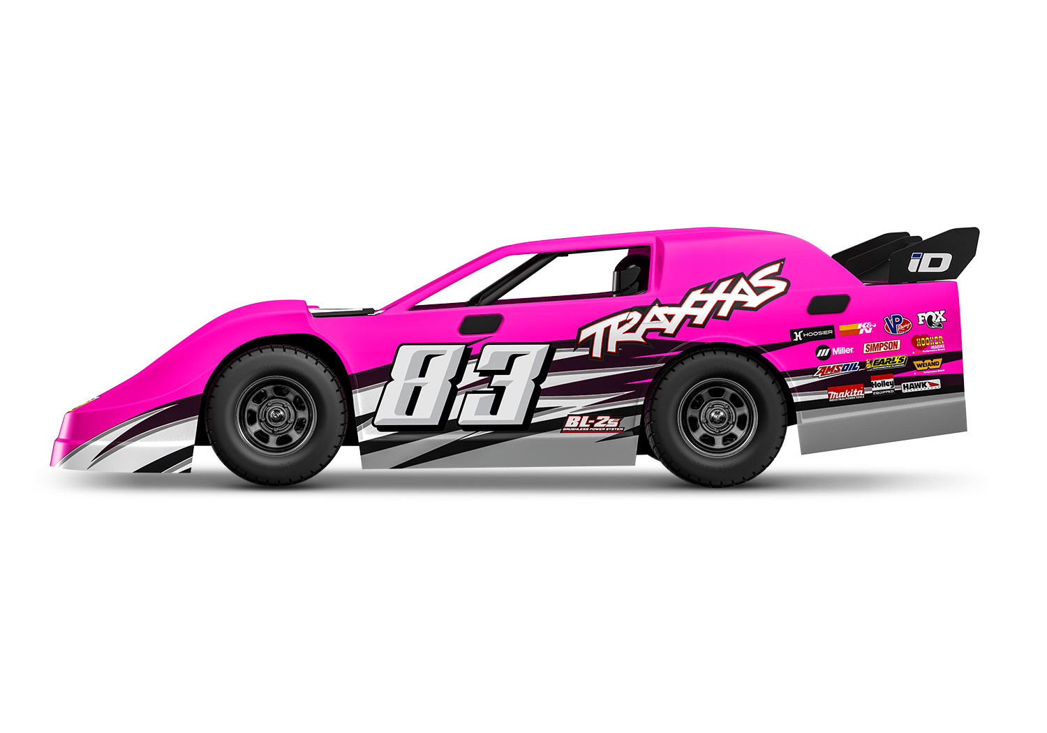 Traxxas Slash Modified Late-Model Competition BL-2S pink 1/10 Dirt Oval Racer RTR Brushless 104364-74 - Abbildung 3