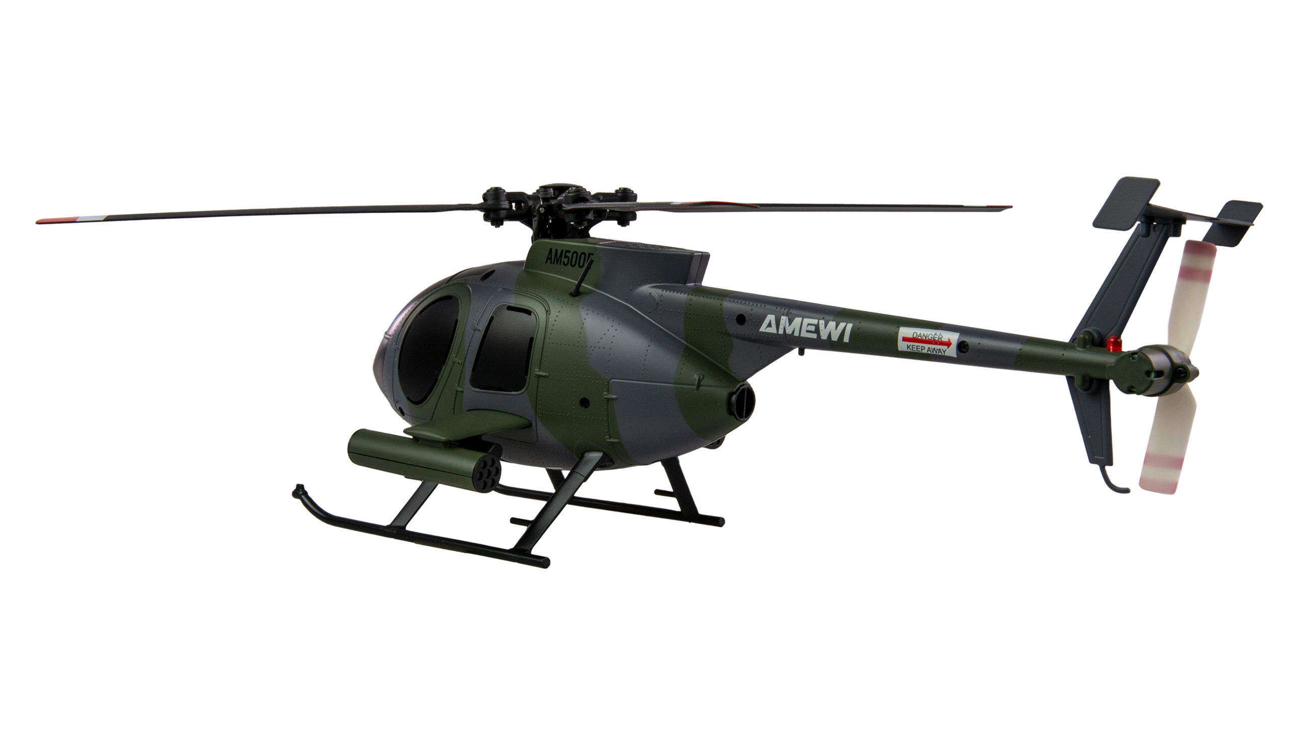 Amewi Hughes MD500 Helikopter Militär 4-Kanal 6G RTF grau 25353