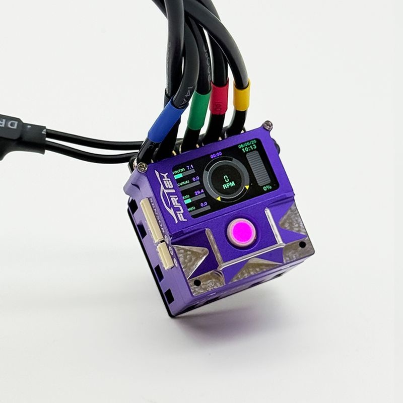 FURITEK SLIDETECH PRO TRACKBALL ESC purple, Sensor mit OLED für 1/10 Drift FUR-2792