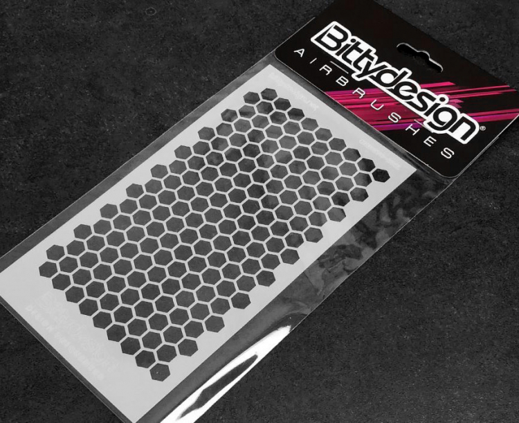 Bittydesign Vinyl stencil - Honeycomb V1 large STC-002L