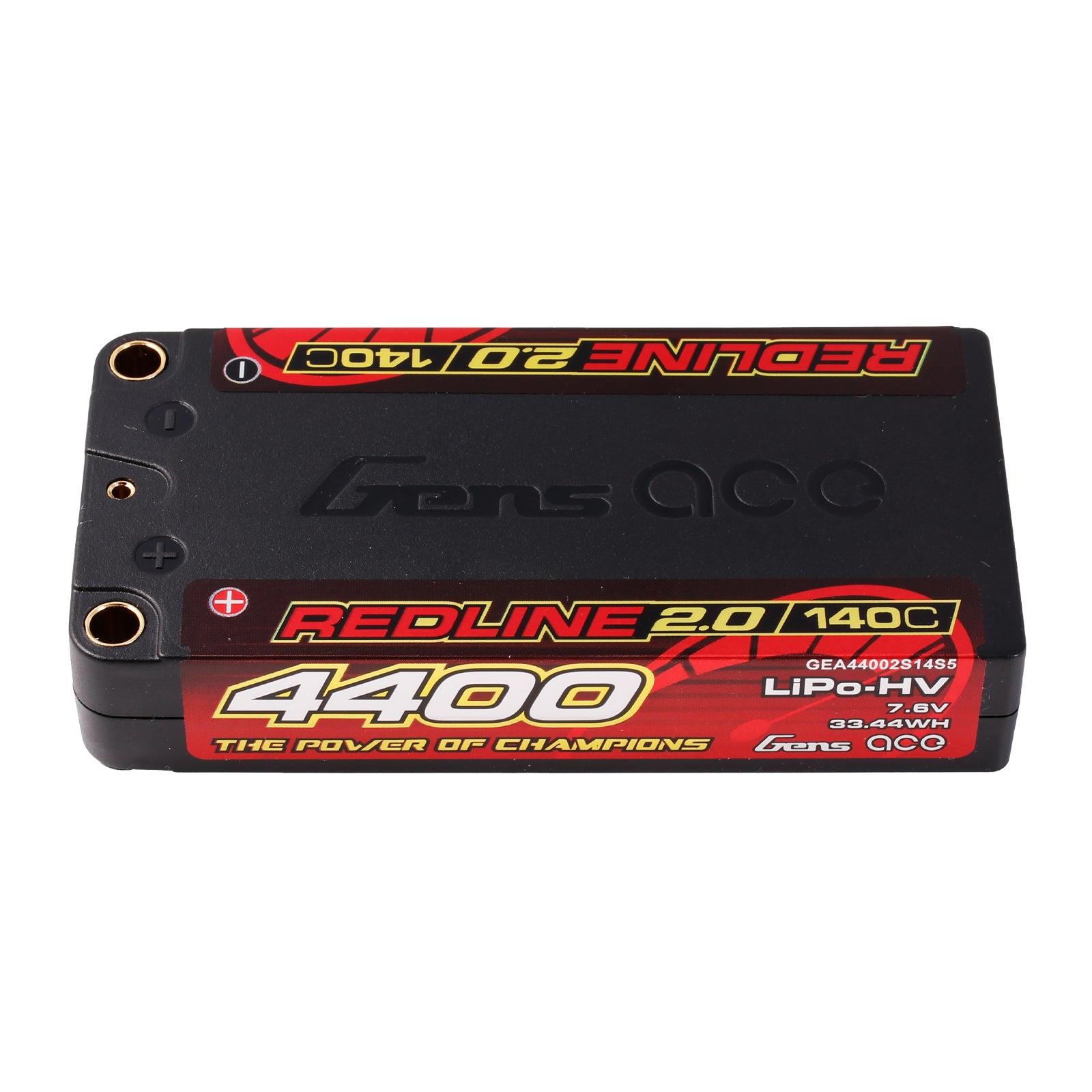 Gens Ace Rotline 2.0 Series 4400mAh 7.6V 140C 2S1P HardCase HV Lipo Akku Pack mit Hardcase 111# GEA44002S14S5