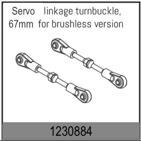 Absima Servo Gewindestangen 59-67mm (2 St.) 1230884