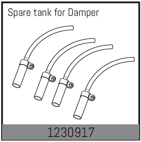 Absima Drucktank Atrappe für Dämpfer (4 St.) 1230917