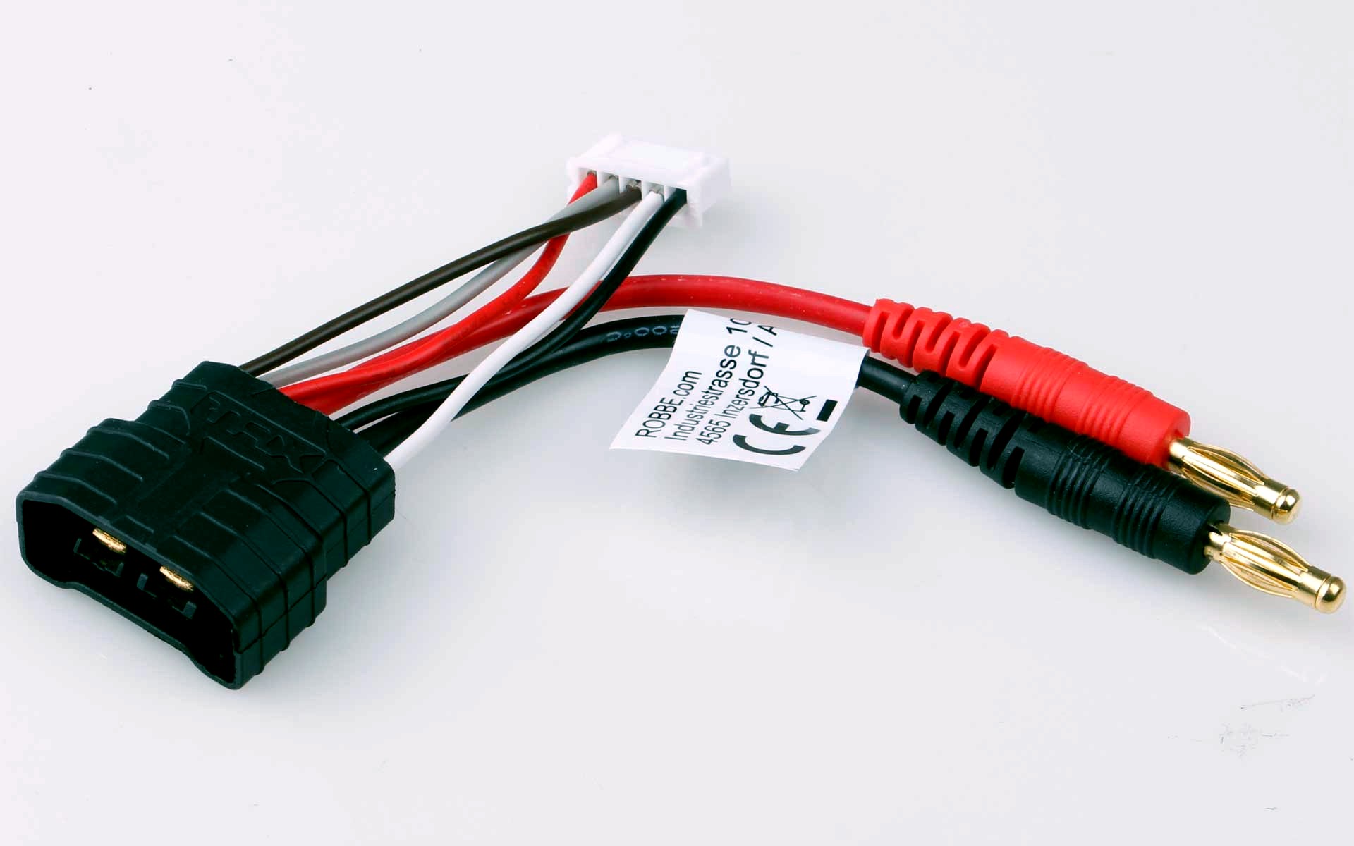 Robbe Traxxas ID Ladekabel 4S - 4mm Stecker 40063