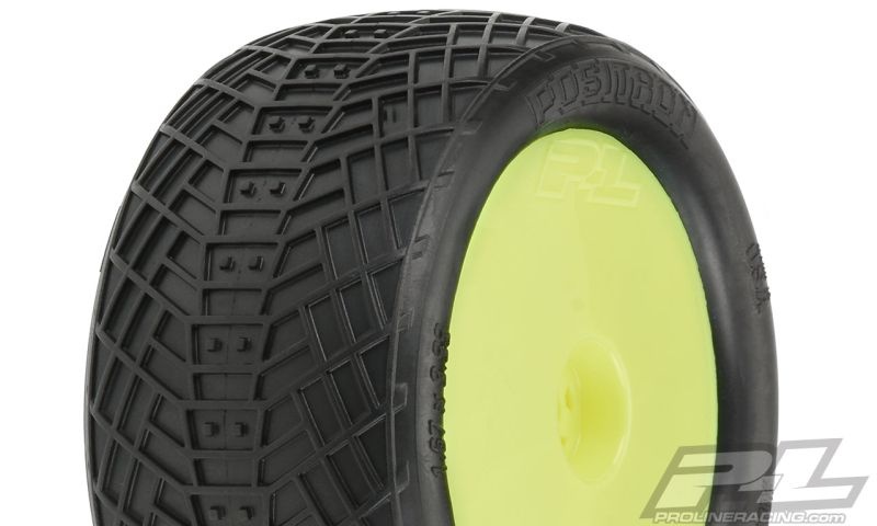 Pro-Line Positron MC Buggy hinten (2) auf Felge gelb 8256-12