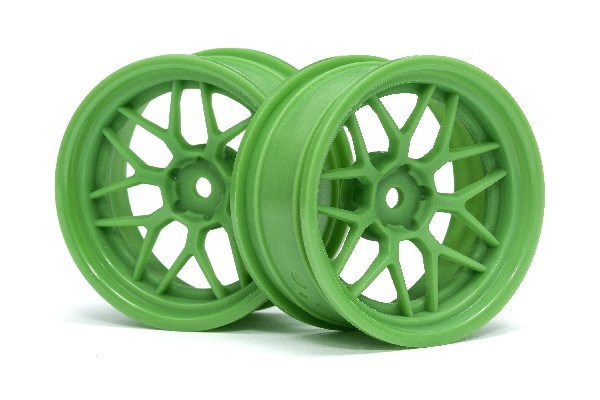 HPI Tech 7 Wheel Green 52X26X+6Mm Offset (2Pcs) 116531