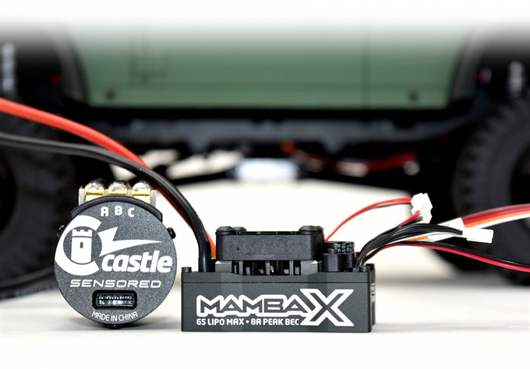 Castle MAMBA X Sensor ESC 25,2V WP, 1406-2850KV Combo Crawler 010-0155-10