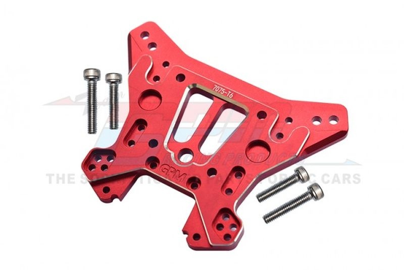 GPM Alu 7075-T6 Dämpfersteher hinten rot Traxxas Sledge