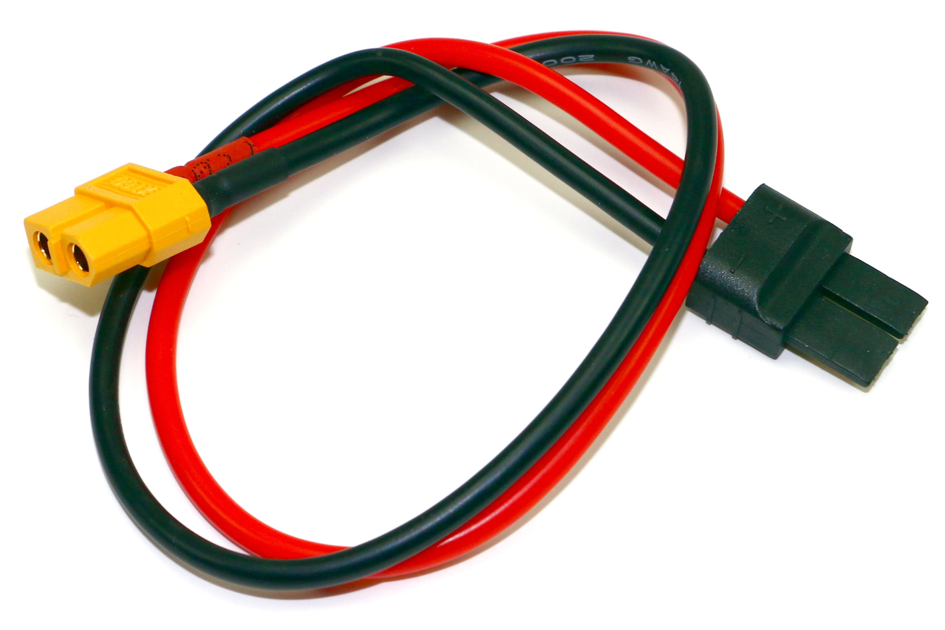 HRC Ladekabel - Gold - XT60 Ladestecker zu TRX Stecker - 300 mm HRC9615