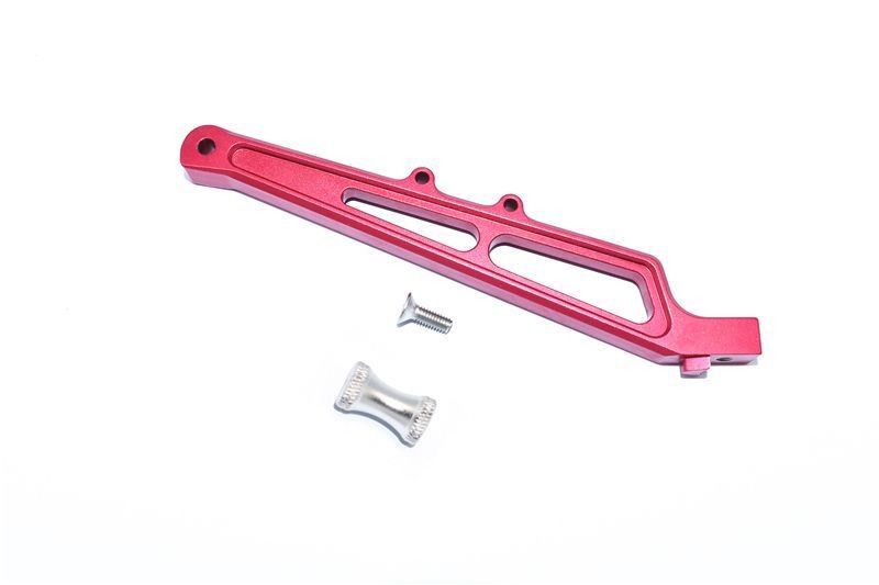 GPM Alu Chassisverstärkung & Hülse hinten rot ARRMA Limitless, Infraction 6s MAF016RAR