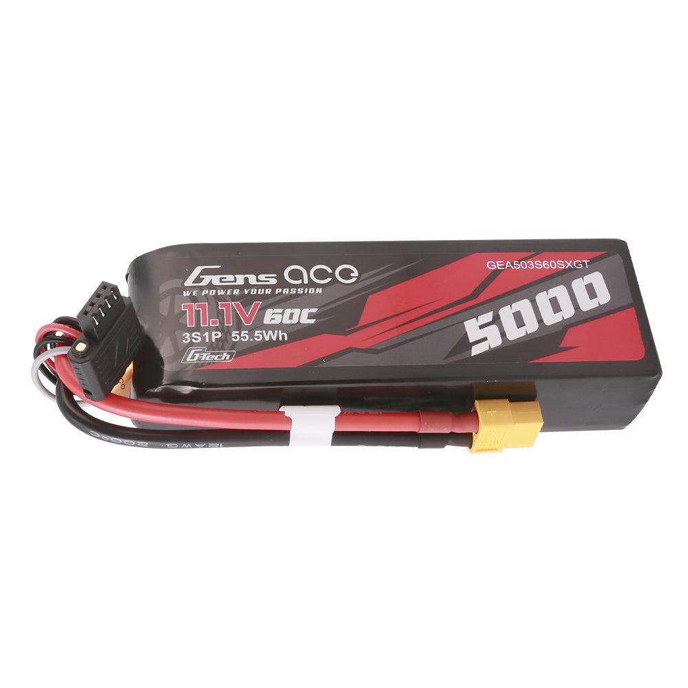 Gens Ace G-Tech 5000mAh 11.1V 60C 3S1P Short-Size Lipo mit XT60 Stecker GEA503S60SXGT