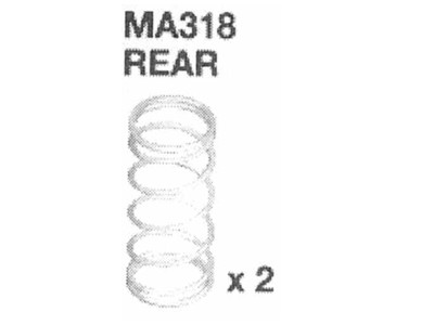 Amewi MA318 White Shock Spring Rear AM10SC MA318