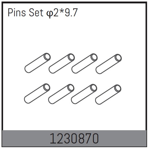 Absima 2*9.7 Pin Set (10 St.) 1230870