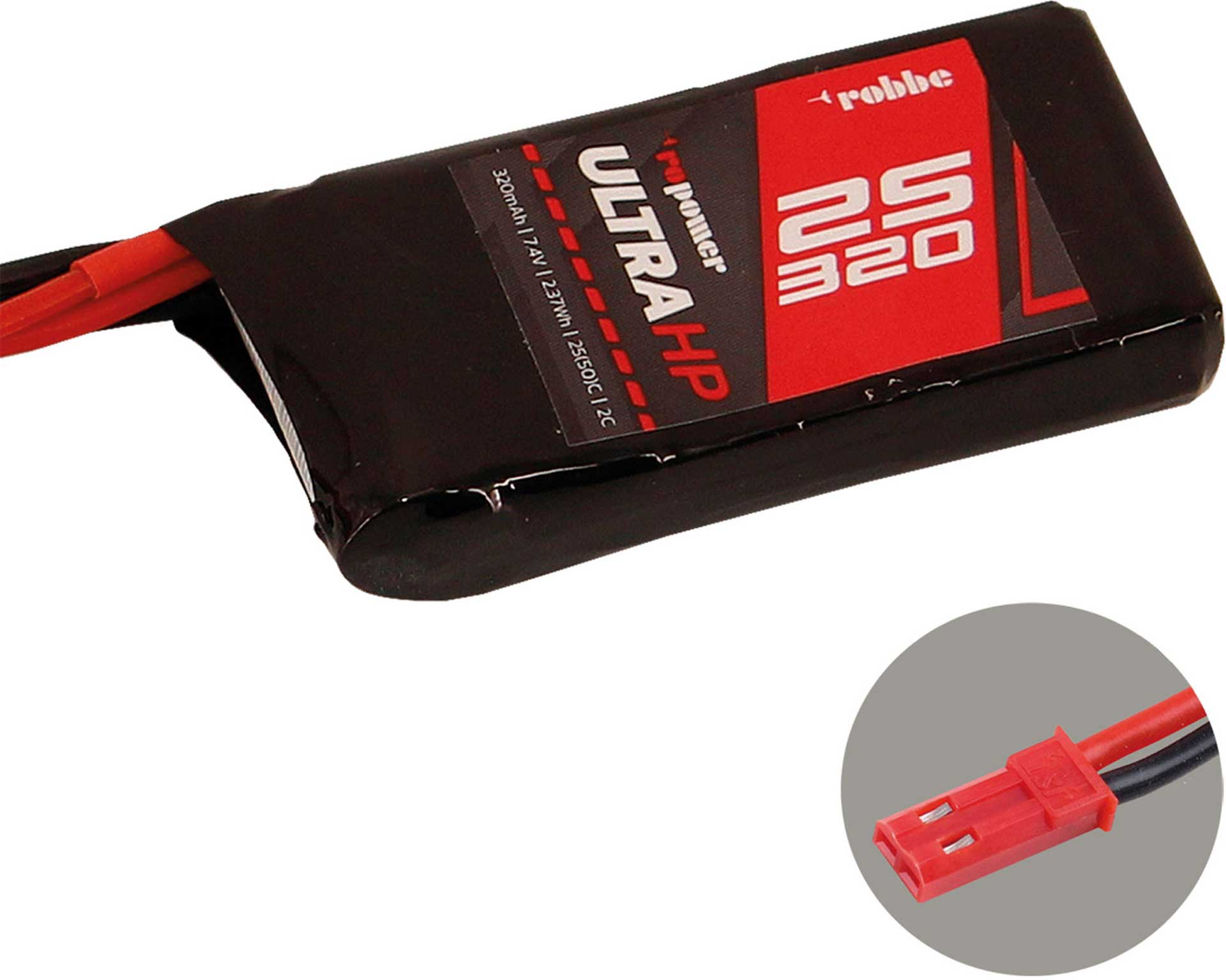 Robbe RO-POWER ULTRA HP 320MAH 7,4 VOLT 2S 25(50)C LIPO AKKU 7317