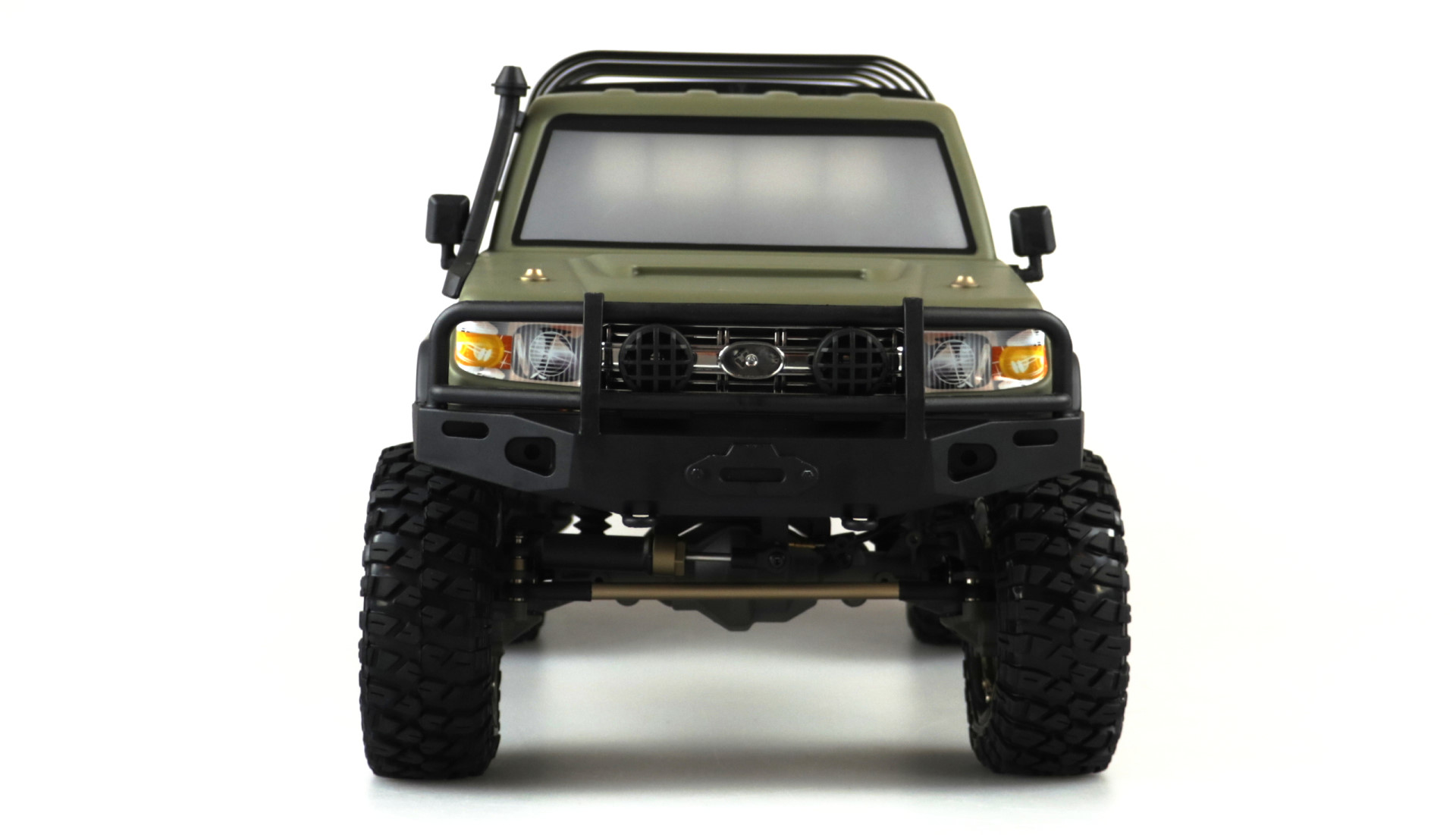 Amewi AMXRock RCX10PS Scale Crawler Pick-Up 1:10, RTR Militär grün 22461