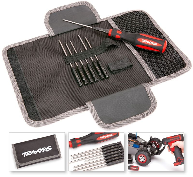 Traxxas 8711 Speed-Bit Master-Set, Innensechskant 7teilig 1/4Zoll + Griff