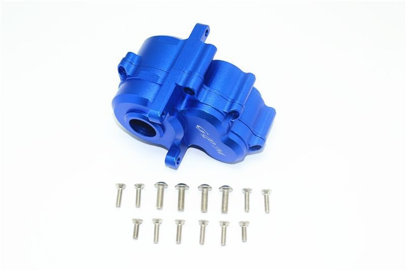 GPM Alu Getriebegehäuse mitte blau Traxxas 1/10 E-Revo