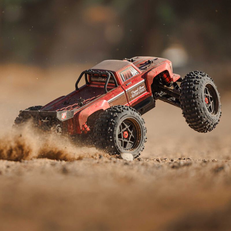 ARRMA 1/10 OUTCAST 4X4 4S V2 BLX Stunt Truck RTR, Red ARA4410V2T4