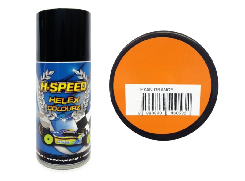H-SPEED Lexan Spray Farbe Helex Colourz orange 150ml HSPS005