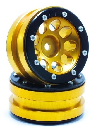 Metsafil Beadlock Wheels PT- Ecohole Gold/Schwarz 1.9 (2 St.) MT0050GOB