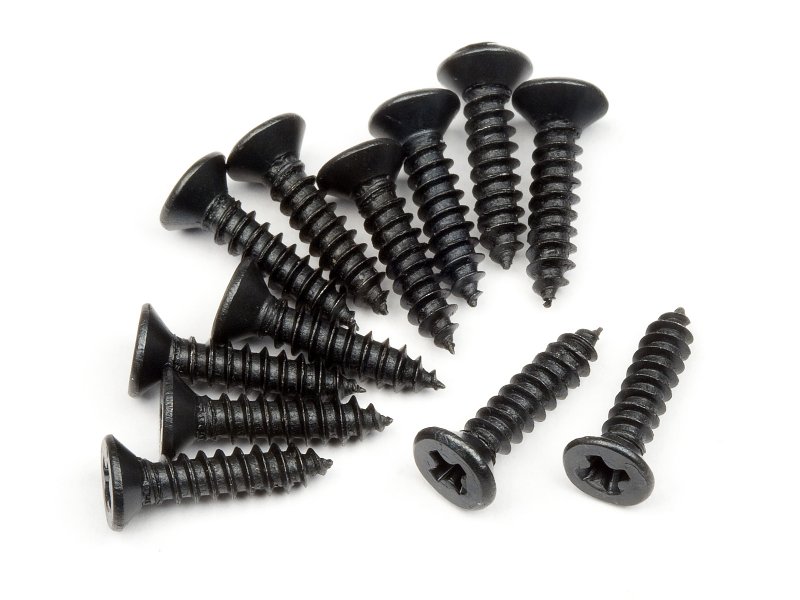 HPI Senkkopfschneidschraube M2.6X12mm (12St) 101273