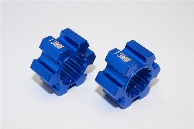 GPM Alu Hex-Adapter 13mm blau (2 Stk.) Traxxas X-MAXX