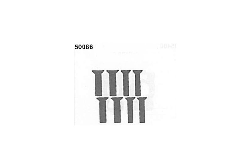 ET 50086 Senkkopfschrauben M4x20 8 Stück (Pitbull-X) - Abbildung 1