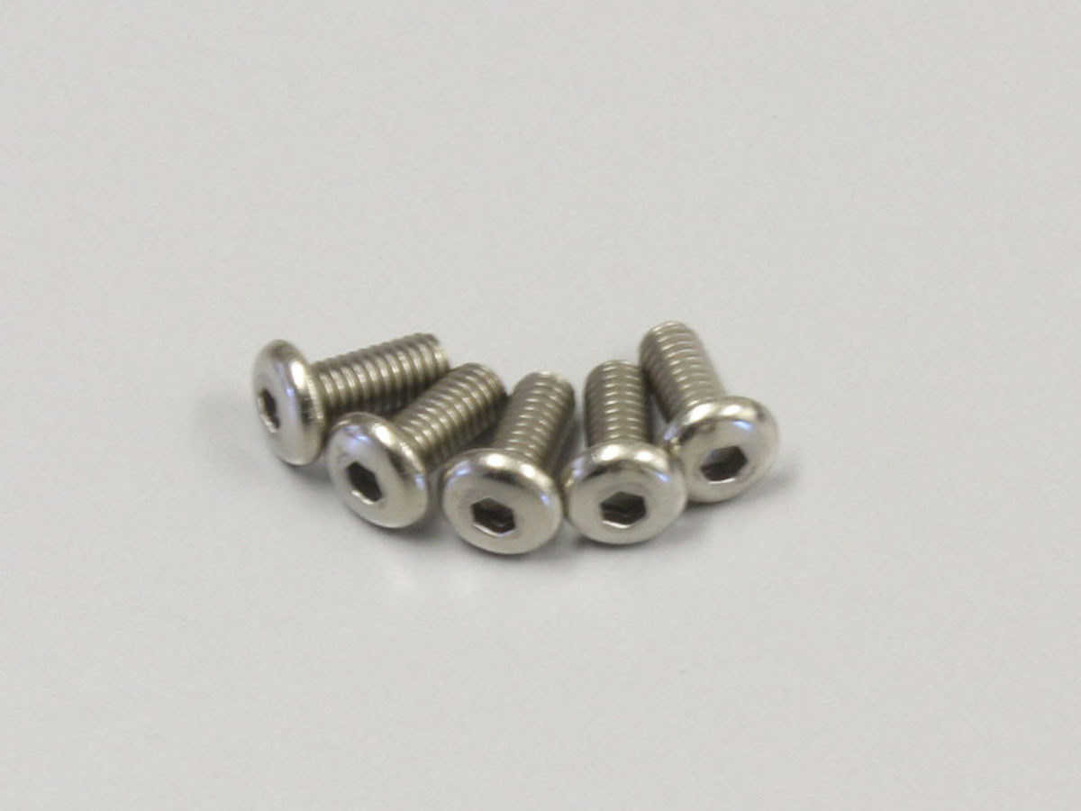 Kyosho SCHRAUBEN#HEX,M2,6X6 (5) TITANIUM 1-S12606HT