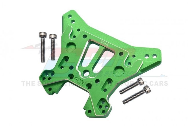 GPM Alu 7075-T6 Dämpfersteher hinten grün Traxxas Sledge