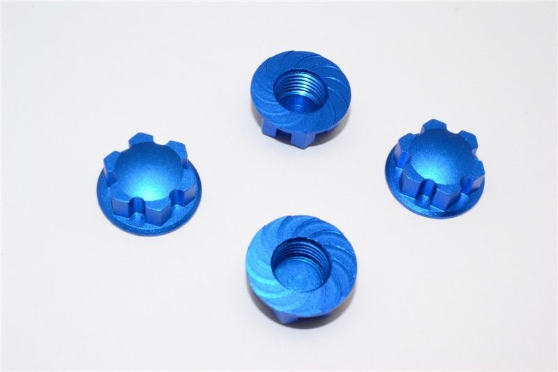 GPM Alu Radnabenverschluss blau (4 Stk.) Traxxas X-MAXX