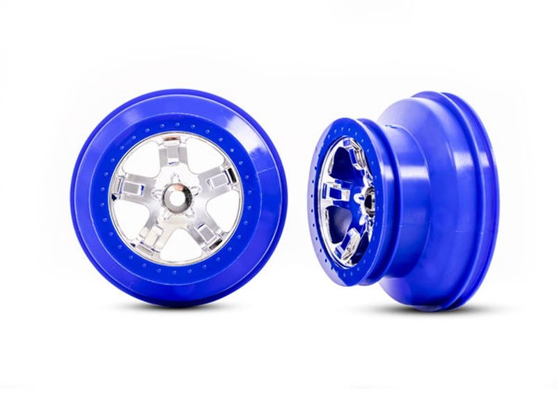 Traxxas Felge SCT Chrom Beadlock-Style blau 3.0/2.2 (2) 2WD vo 5870A