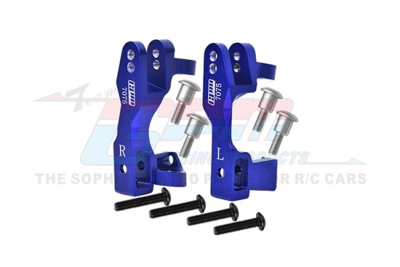 GPM Aluminium C-Hub vorn blau TRX Slash, Stampede, Rustler, Hoss, XO-1 4x4 SLA019NB