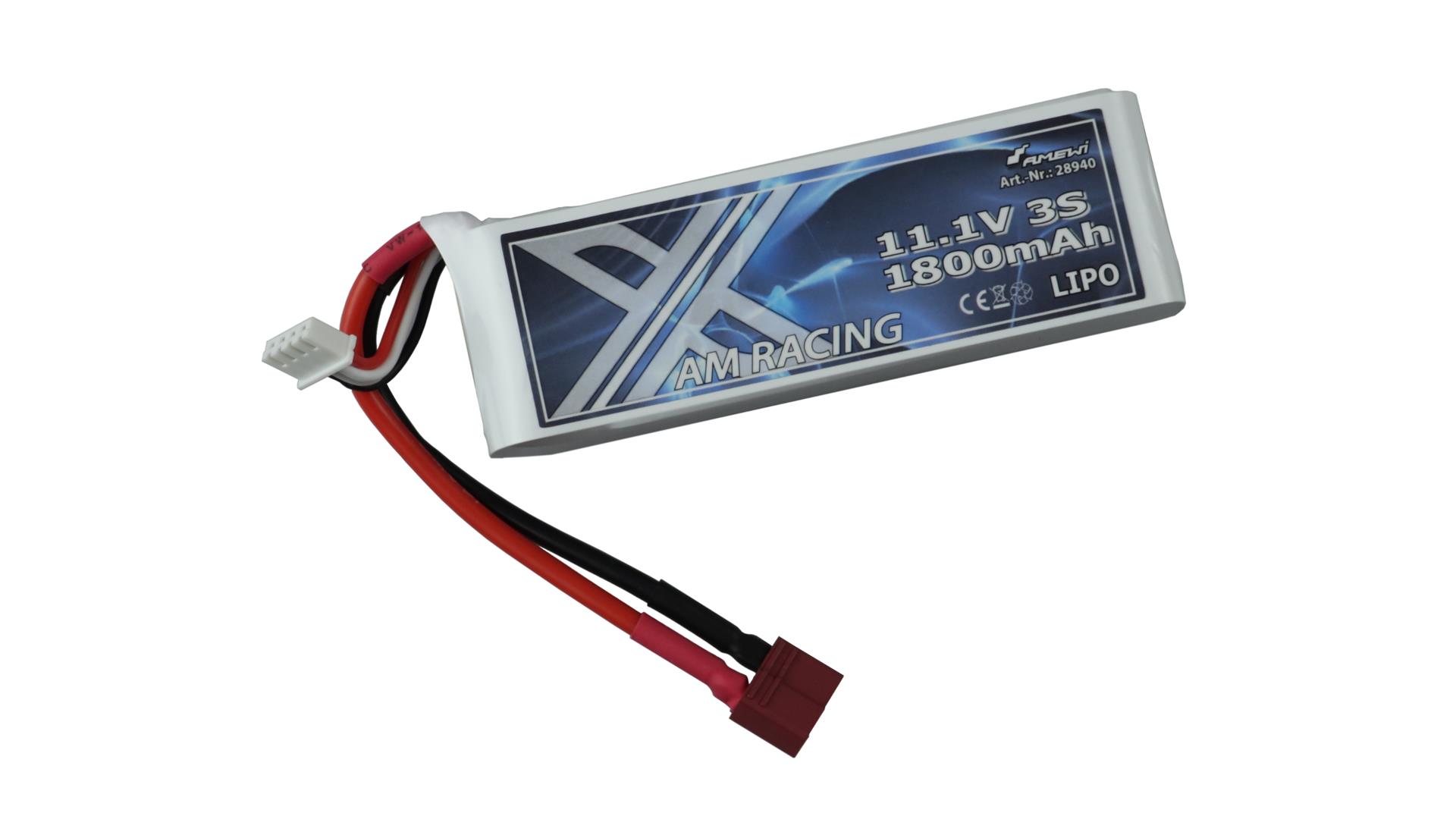 Amewi LiPo Akku 3S 11,1V 1800mAh Softcase, DEANS 28940