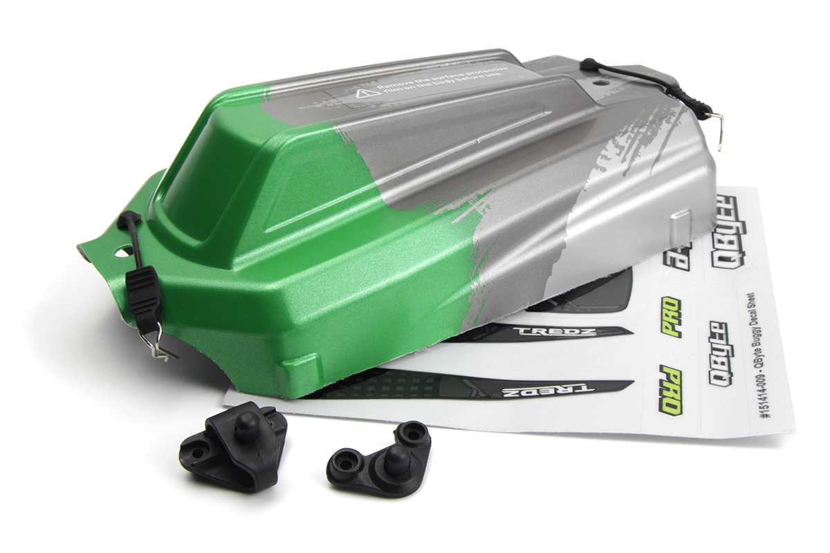 Maverick QByte XB 1/12th Buggy Karosserie lackiert - Grün 151412