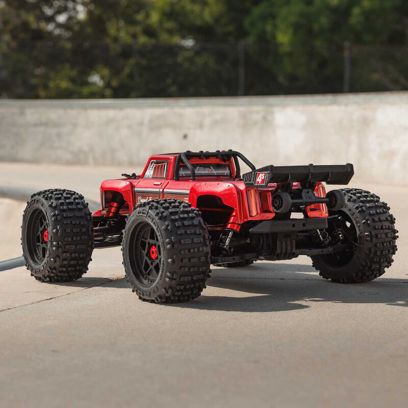 ARRMA 1/10 OUTCAST 4X4 4S V2 BLX Stunt Truck RTR, Red ARA4410V2T4