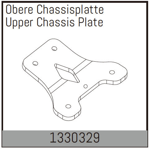 Absima Obere Chassisplatte 1330329