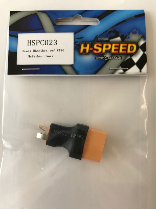 H-SPEED Deans Männchen auf XT90 Weibchen kurz Adapter HSPC023