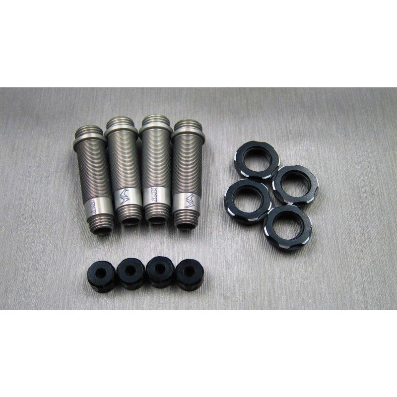 SAMIX Alum. Dämpfergehäuse Set 4Stk. für Axial SCX10-2 SCX-6040