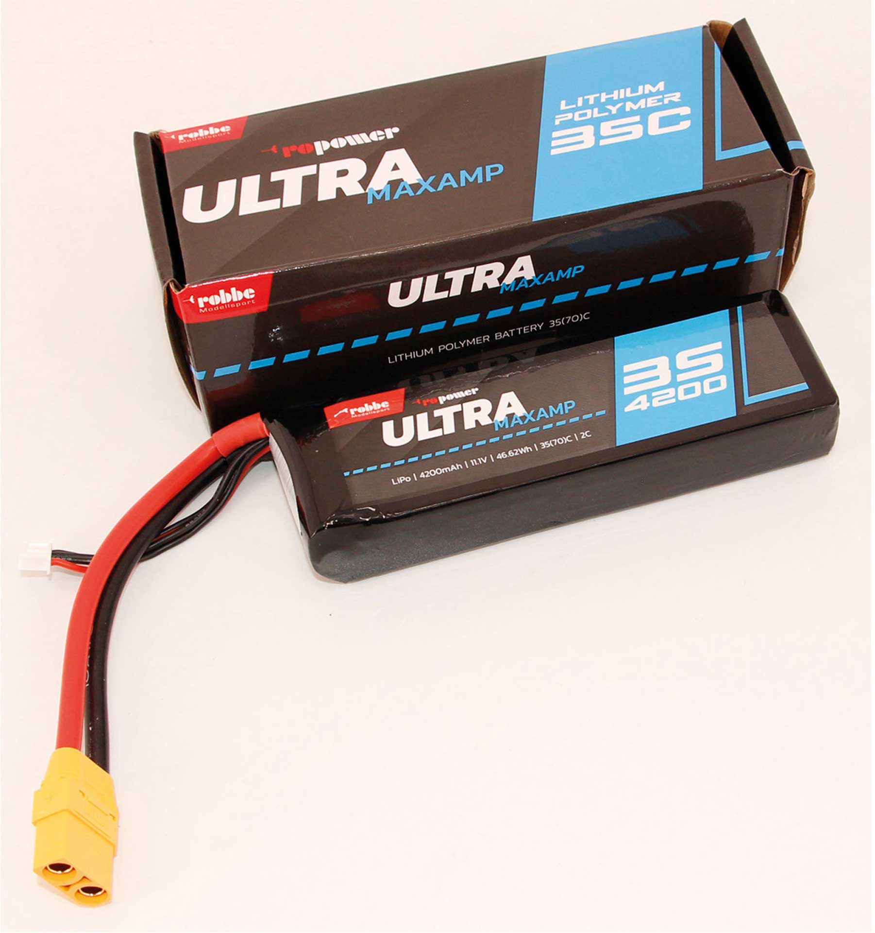 Robbe RO-POWER ULTRA MAXAMP 4200MAH 11,1 VOLT 3S 35(70)C LIPO AKKU Xt-90 7369