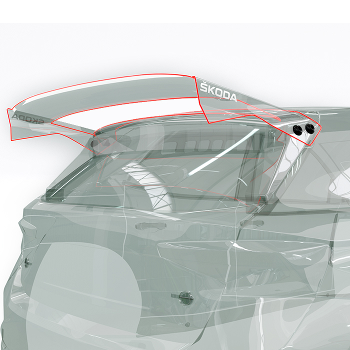 Bittydesign SKODA Fabia RS Rally2 Clear Wing replacement 1,5mm BDRX-FRS2WXH