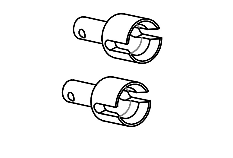 Absima Differential Gear Cups (2) 1610152