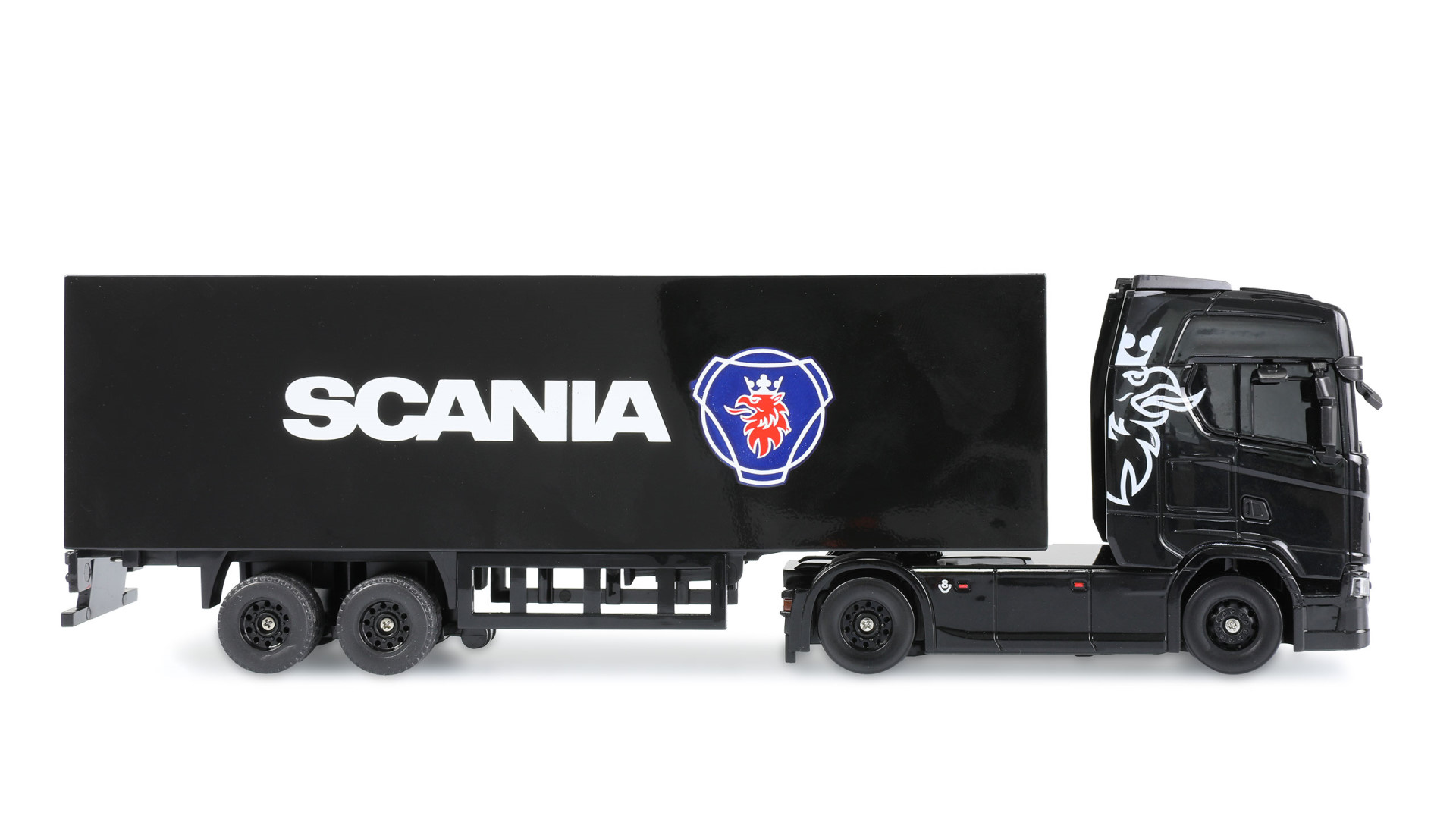 Amewi Scania 730 S Mini LKW mit Kofferauflieger proportional 4WD 1:64 RTR schwarz - Abbildung 4
