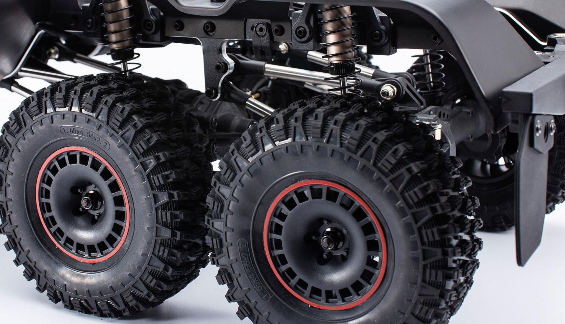 Amewi AMXRock RCX10.3B Scale Crawler 6x6 Pick-Up 1:10 ARTR grau (Basis Version) 22555