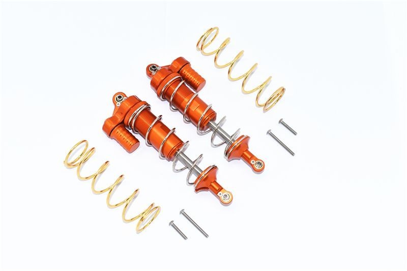 GPM Alu L-Shape Piggy Back Dämpfer v/h 125mm orange Traxxas MAXX