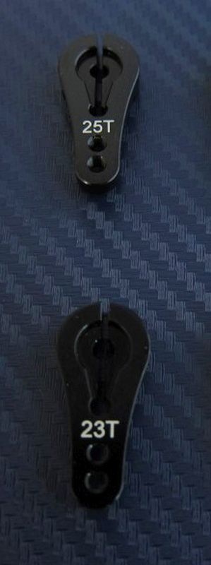 SAMIX Servo Horn KO 23T schwarz für Axial SCX10, Wraith SCX-6022K