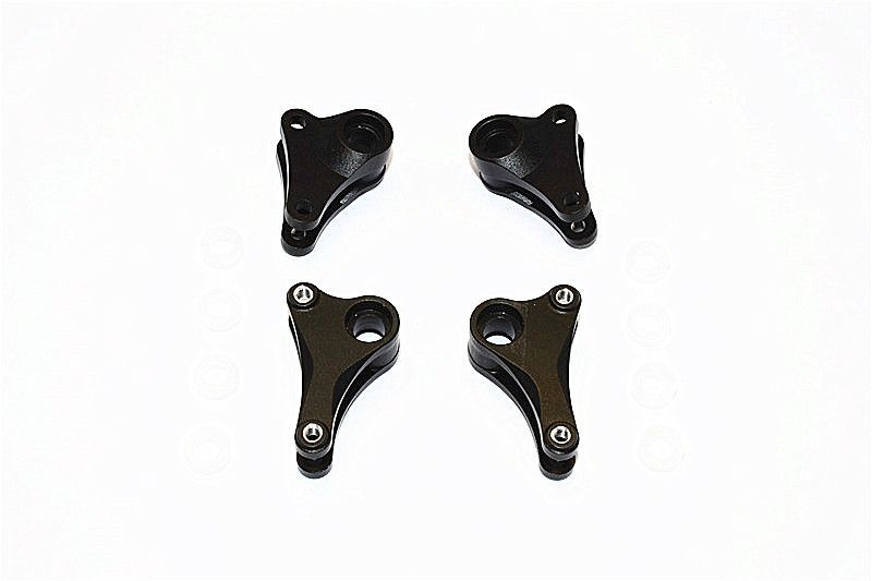 GPM Alu Dämpfer-Umlenkhebel eloxiert v/h schwarz (4 Stk.) Traxxas 1/16 E-Revo